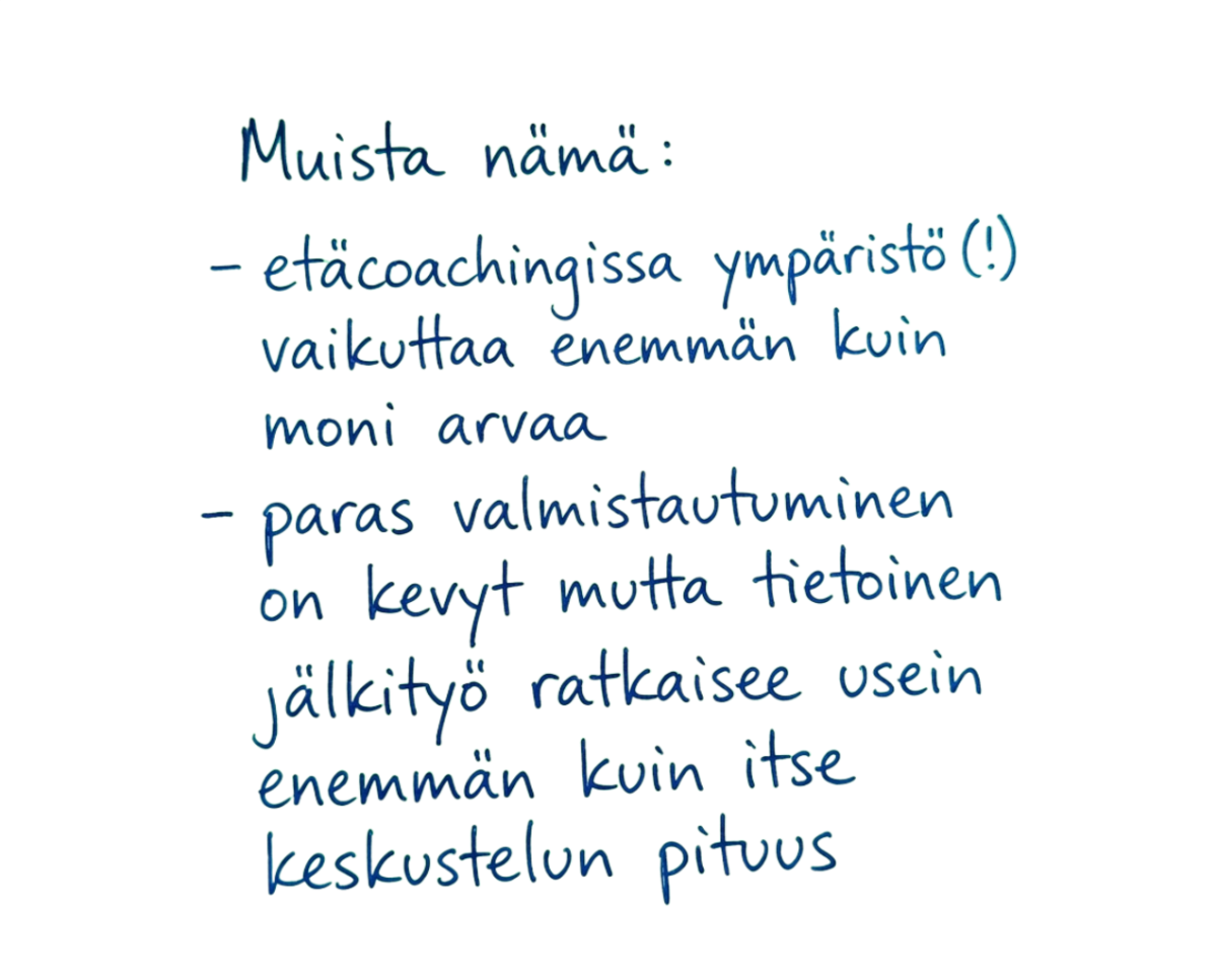 Tehokas etävalmennus