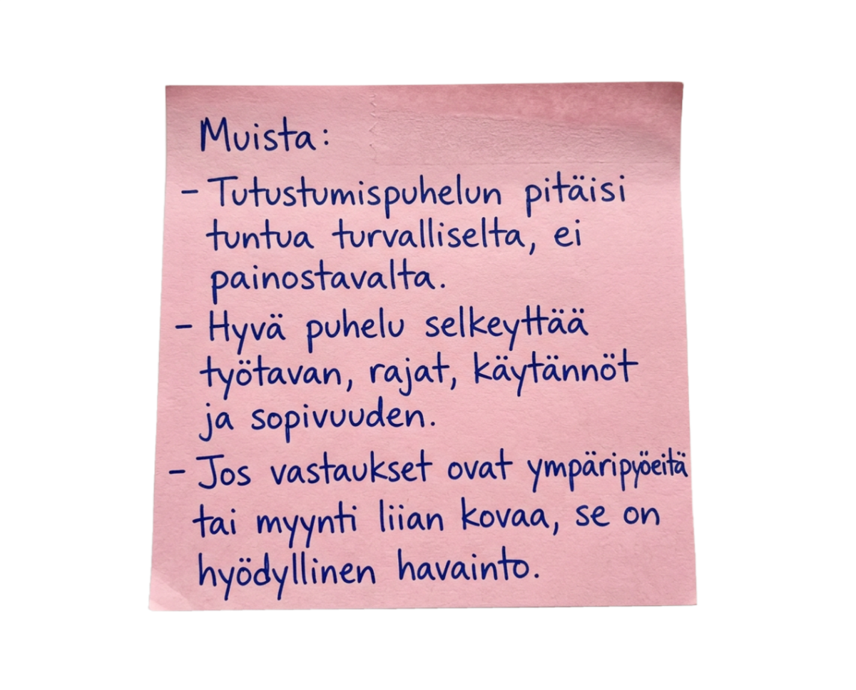 Tutustumispuhelu