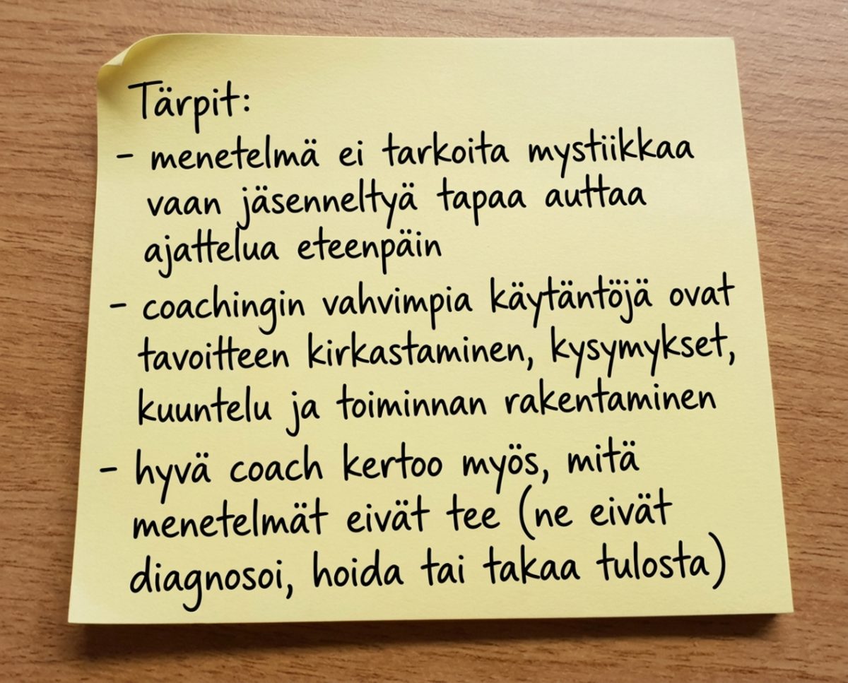Valmentajan menetelmät